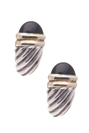 David Yurman Onyx Shrimp Earrings