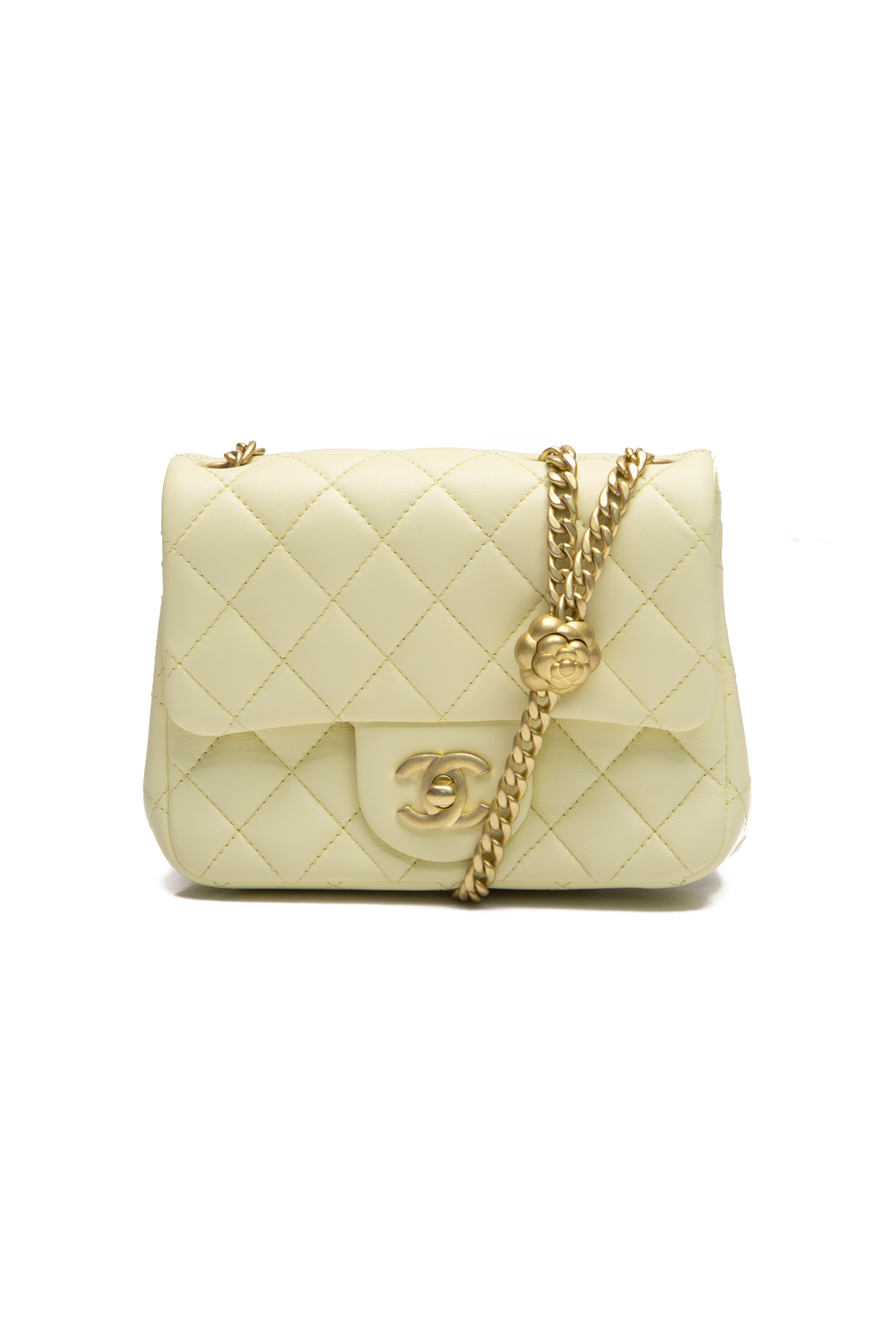 Chanel Sweet Camellia Mini Square Flap Bag - Couture USA