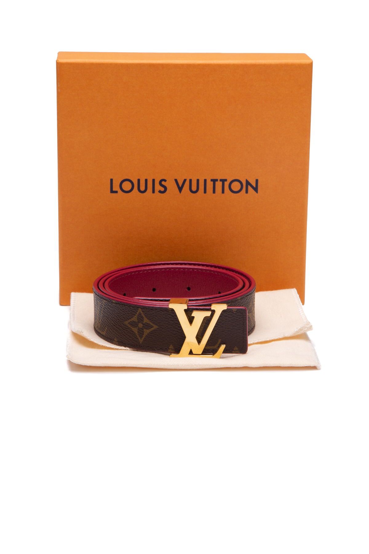 Louis Vuitton Initiales Reversible 30mm Belt - Size 80 For Sale at