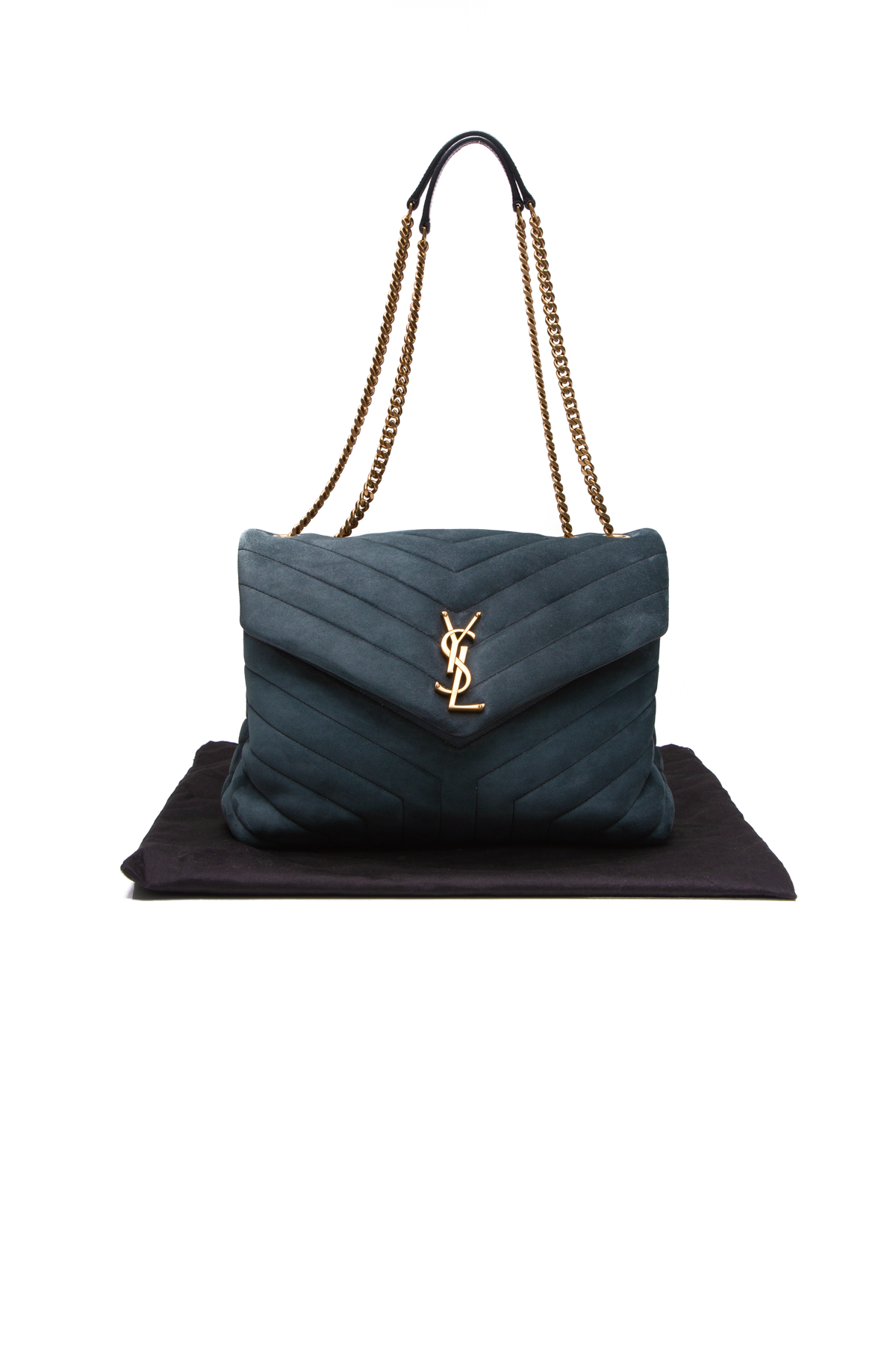 Yves Saint Laurent, Bags, Ysl Green Crossbody W Gold Chain From Paris 28  Edition