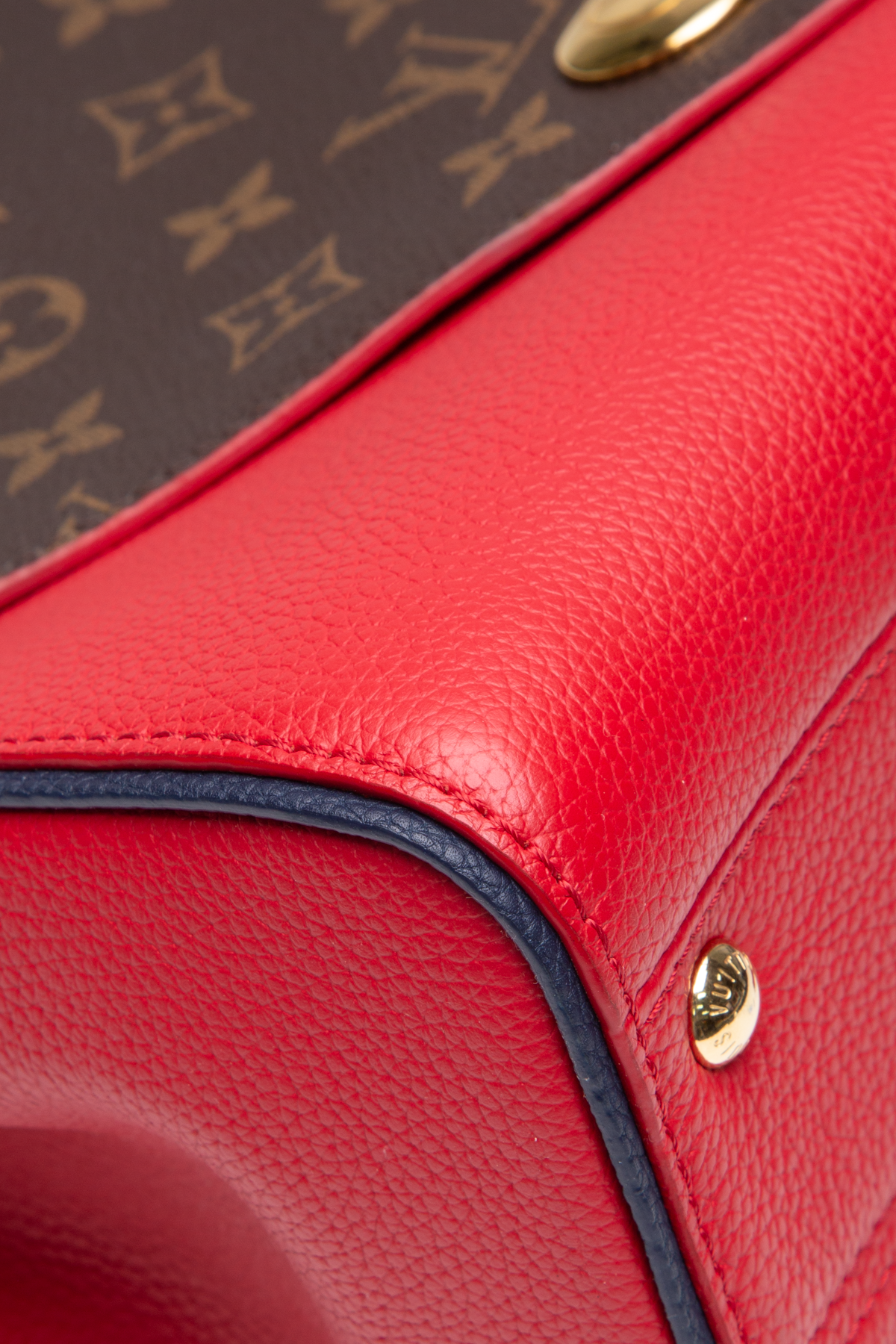 Louis Vuitton Pattern Print, Red Monogram Double V Bag PM
