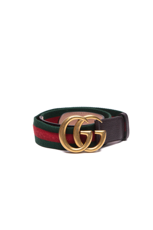 Gucci Web Double G Belt - Size 34