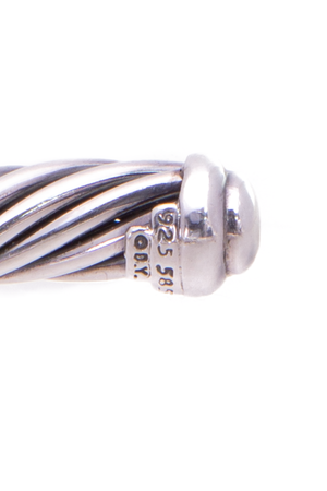 7mm Amethyst Noblesse Cable Bracelet