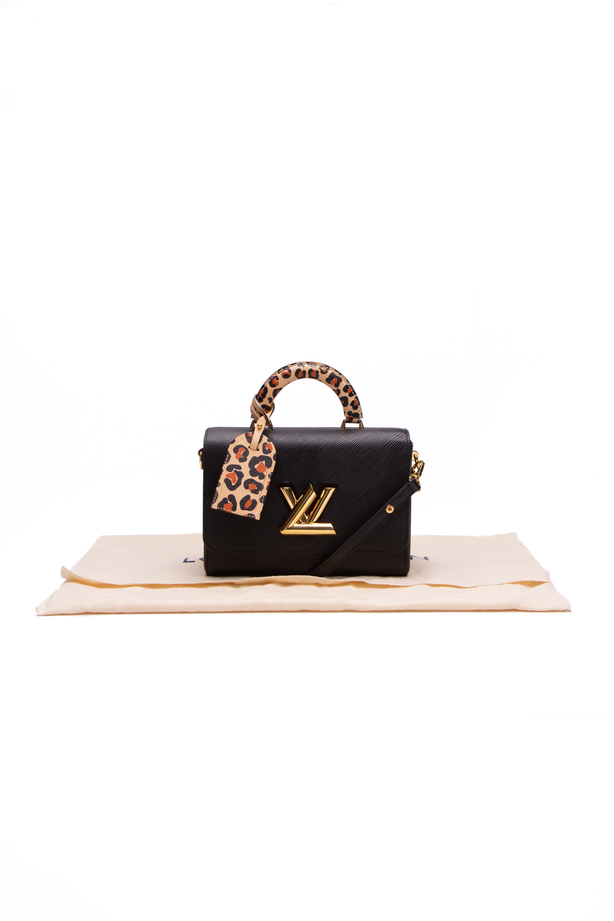 Louis Vuitton Twist Top Handle Bag Epi Leather with Wild at Heart Leopard  Print