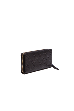 Louis Vuitton Black Empreinte Clemence Wallet