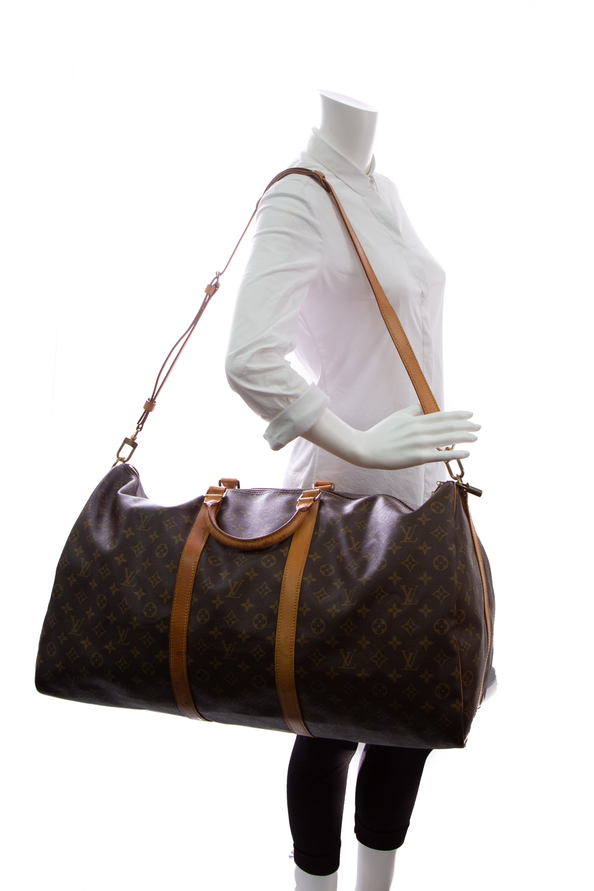 Vintage Louis Vuitton Keepall Bandouliere 60 Boston Travel Bag