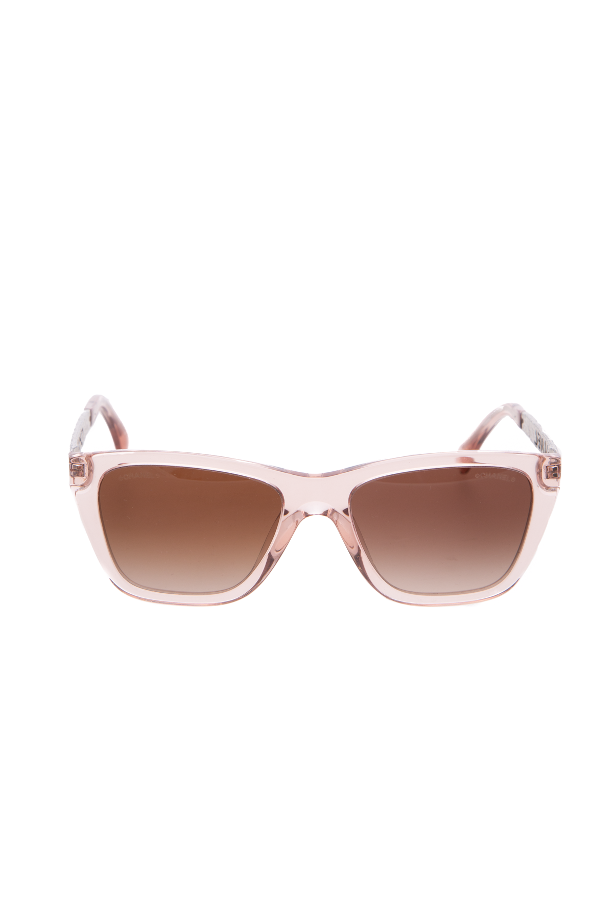 Rectangular Brown Chanel Sunglasses