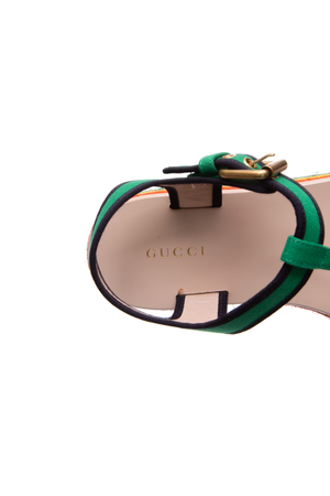 Gucci GG Platform Espadrille Sandals - Size 37.5