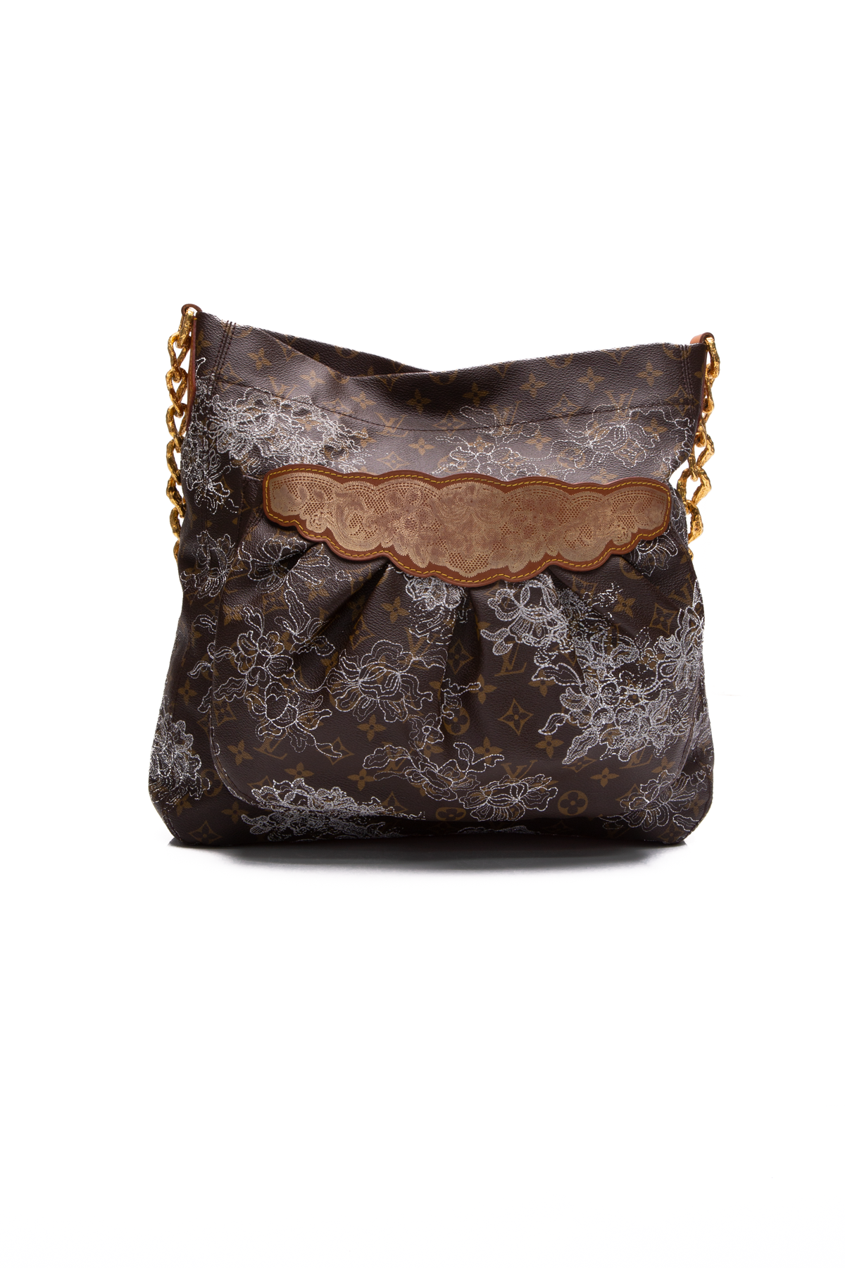 Louis Vuitton Limited Edition Monogram Dentell Speedy 30 Satchel Tote  Handbag 