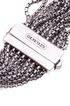 David Yurman Pearl Multi-Row Box Chain Bracelet