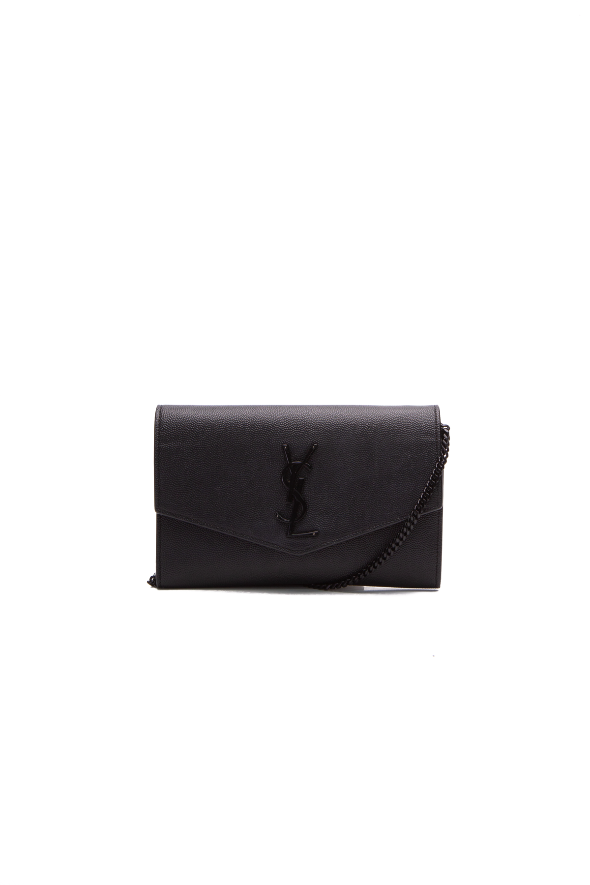 Saint Laurent Uptown Leather Wallet-On-Chain