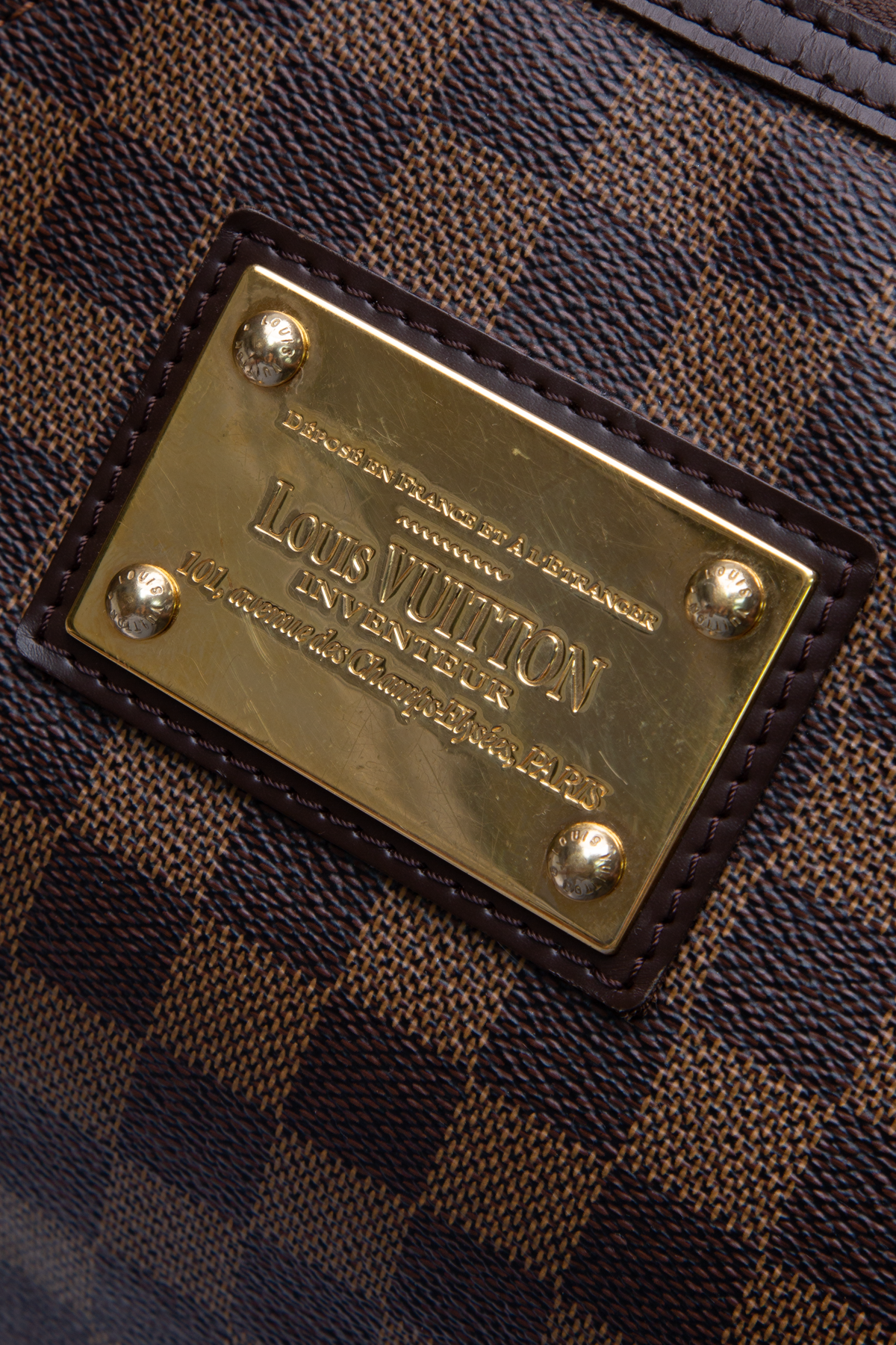 Louis Vuitton 2008 Pre-owned Damier Ebene Ravello GM Shoulder Bag - Brown