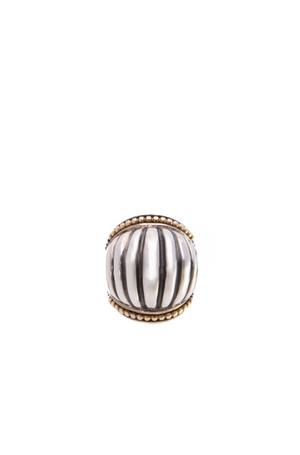 Lagos Caviar Fluted Dome Ring - Size 7