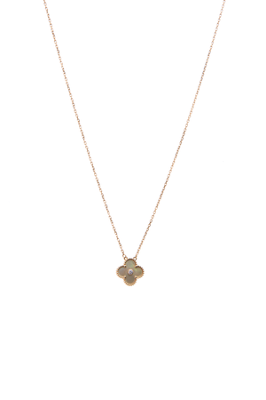 Van Cleef & Arpels Alhambra Mother of Pearl & Diamond Necklace