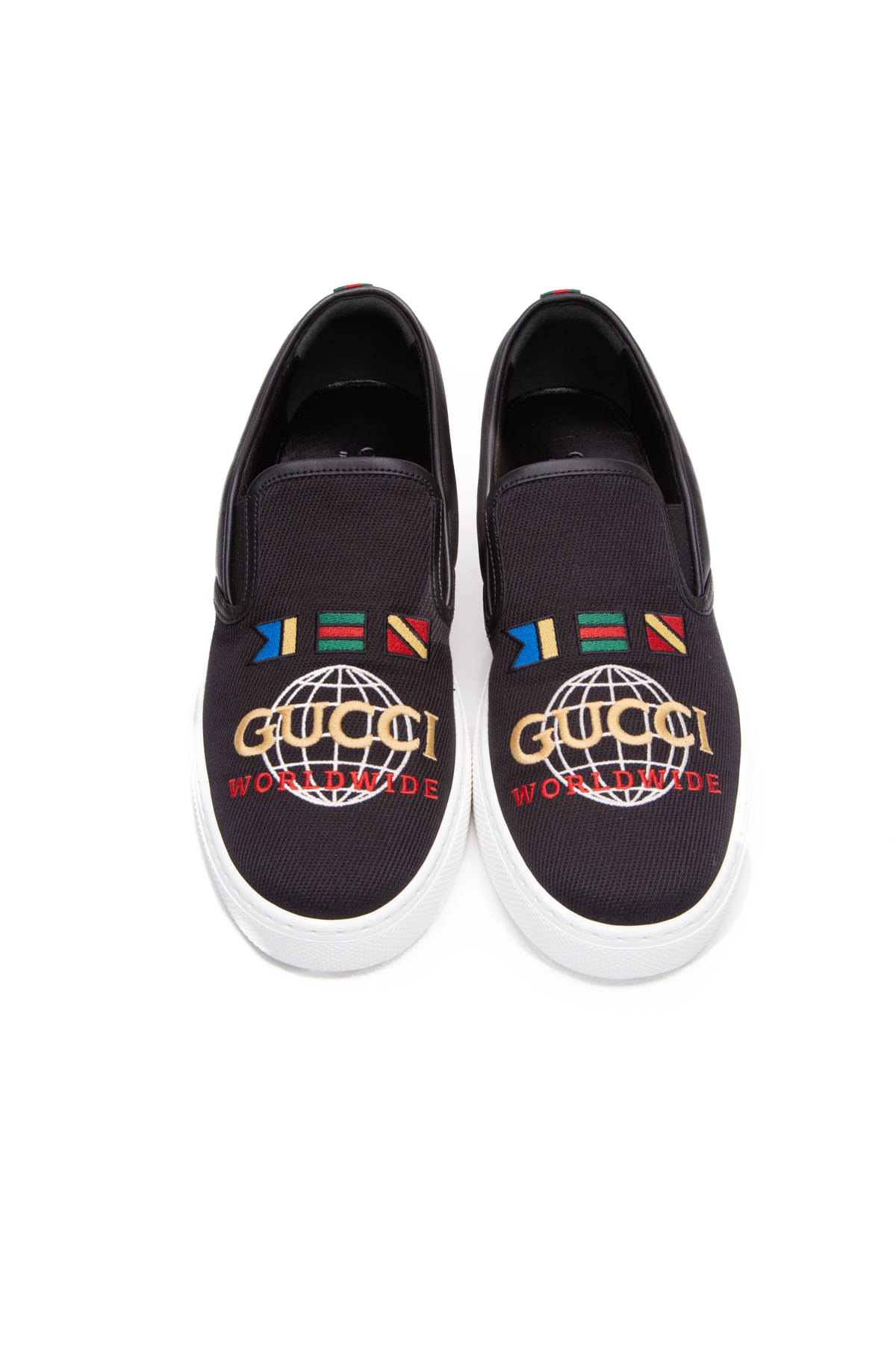 Gucci Dublin Worldwide Slip-On Sneakers - Men's Size 8.5