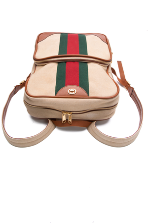 Gucci Canvas Web Backpack
