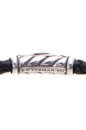 David Yurman Men's Chevron Woven Rubber Bracelet