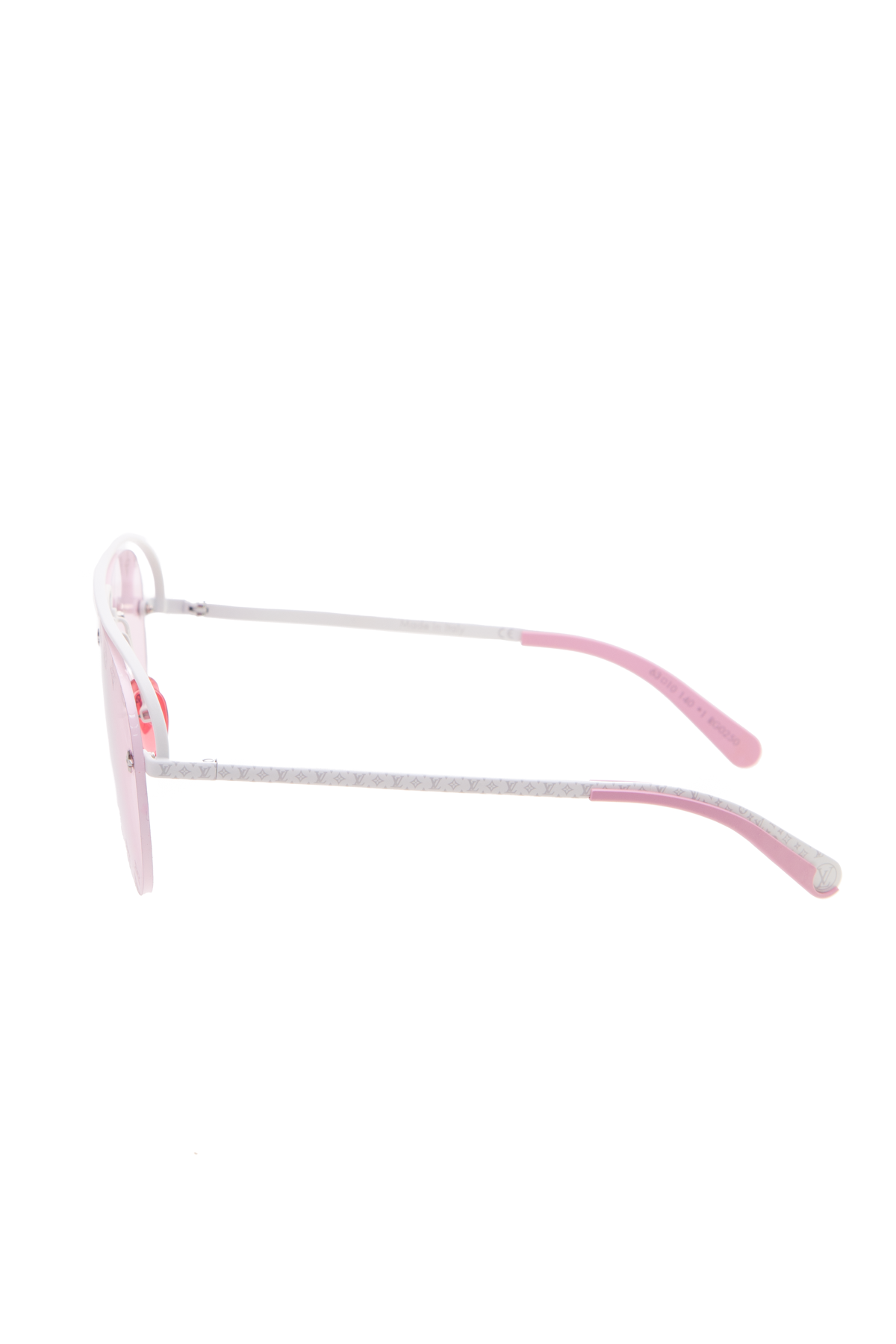 Louis Vuitton My LV Chain Two Square Sunglasses Pink Metal. Size U