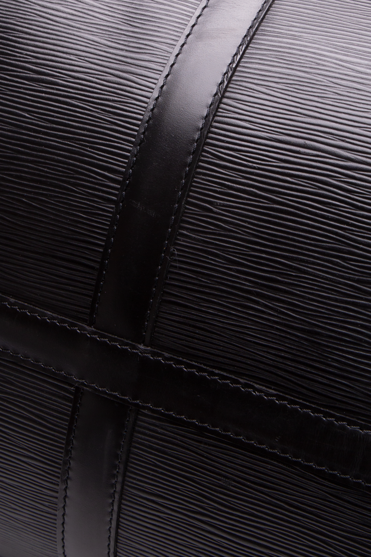 Louis Vuitton BLACK EPI LEATHER KEEPALL 55