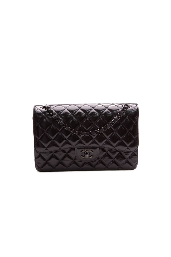 Chanel Classic So Black Jumbo Double Flap Bag - Couture USA