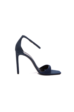 Saint Laurent Denim Bea Sandals - Size 41
