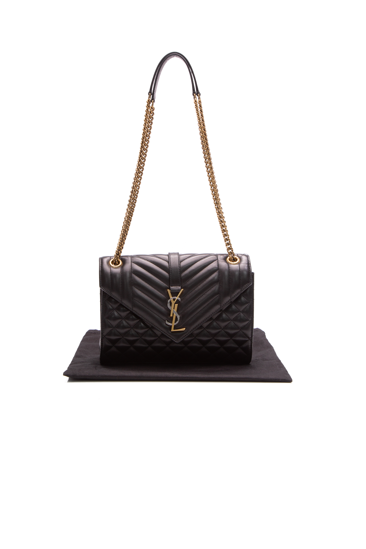 Saint Laurent Medium Envelope Bag Review  Luxury Shopping at YSL in Paris  