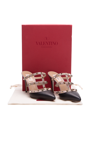 Valentino Rockstud Caged Mules - Size 37