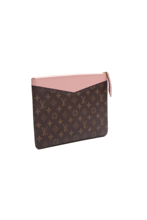 New! Louis Vuitton Damier Ebene Daily Pouch Clutch