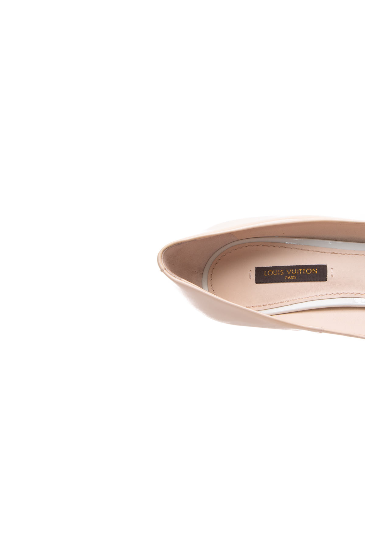 Louis Vuitton Beige Patent Leather Eyeline Pumps Size 8.5/39
