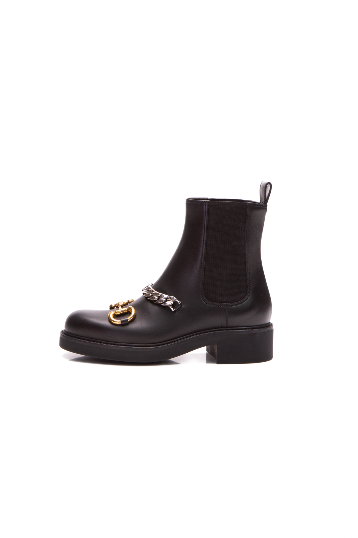 Gucci chain shop boots