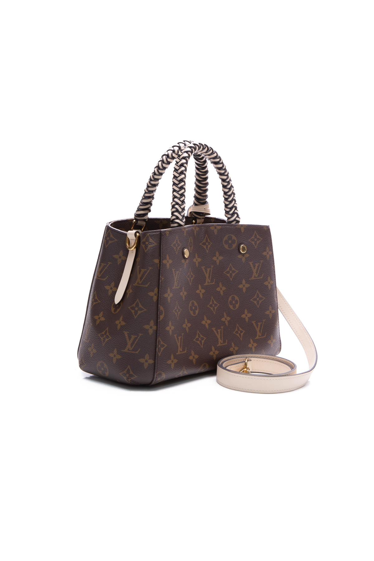 louis vuitton handbag with braided handle