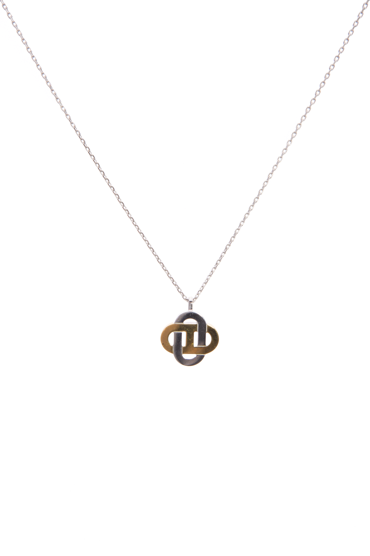 Hermes Slvr/Gld Isatis Necklace