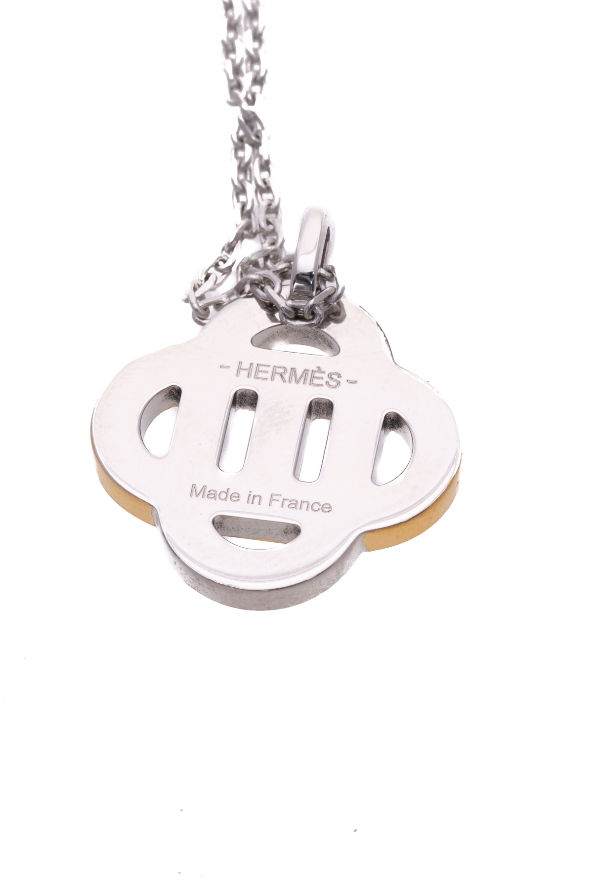 Hermes Slvr/Gld Isatis Necklace