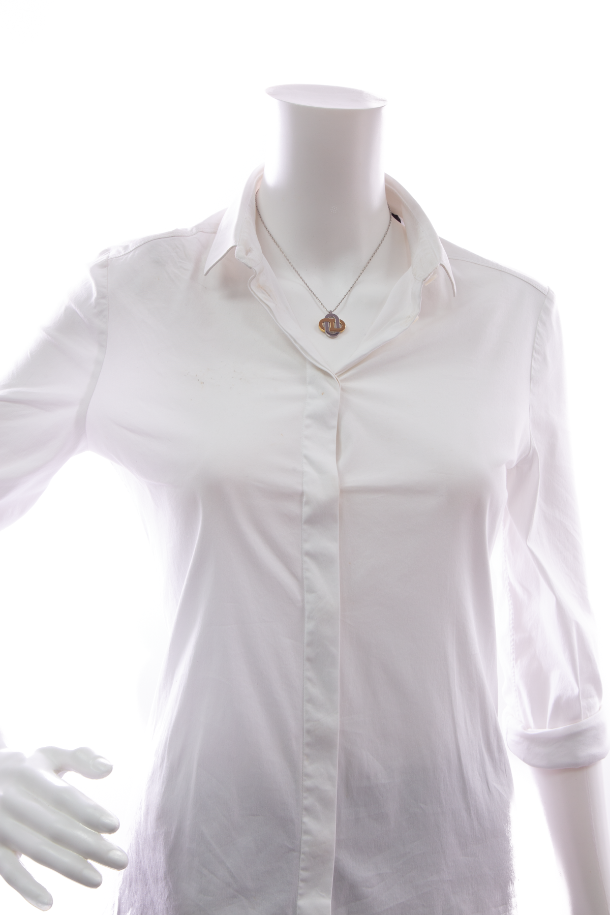 Hermes Slvr/Gld Isatis Necklace