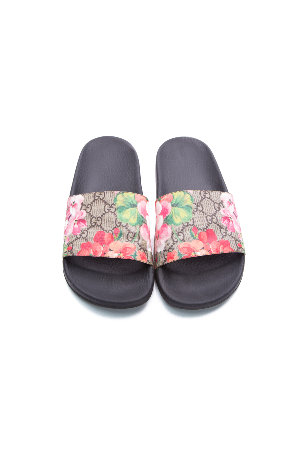 Gucci Pink Blooms Slide Sandals- Size 40