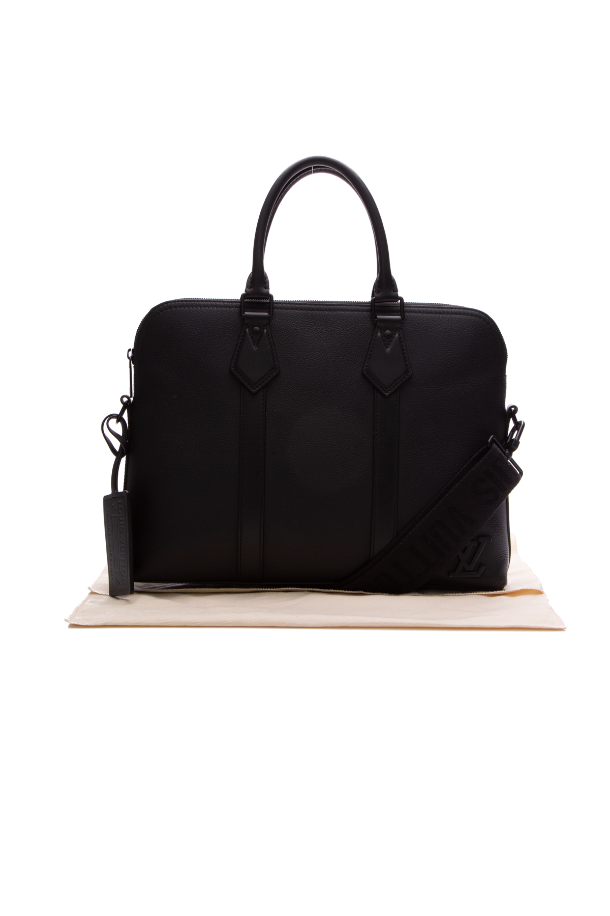 Louis Vuitton - Takeoff Messenger - Leather - Black - Men - Luxury