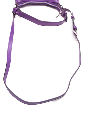 Versace Purple Repeat Hobo Crossbody Bag