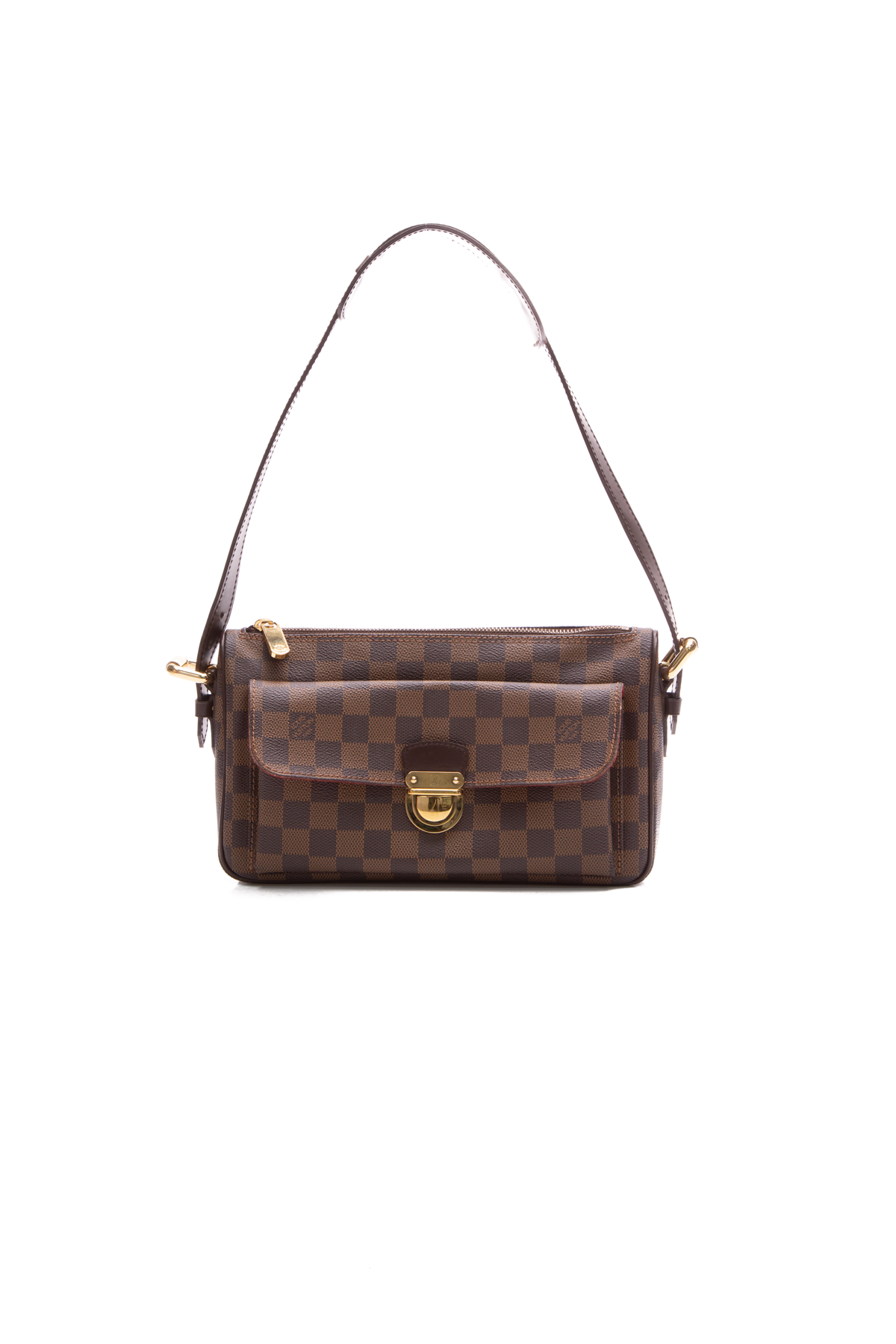 Brown Louis Vuitton Damier Ebene Ravello GM Shoulder Bag