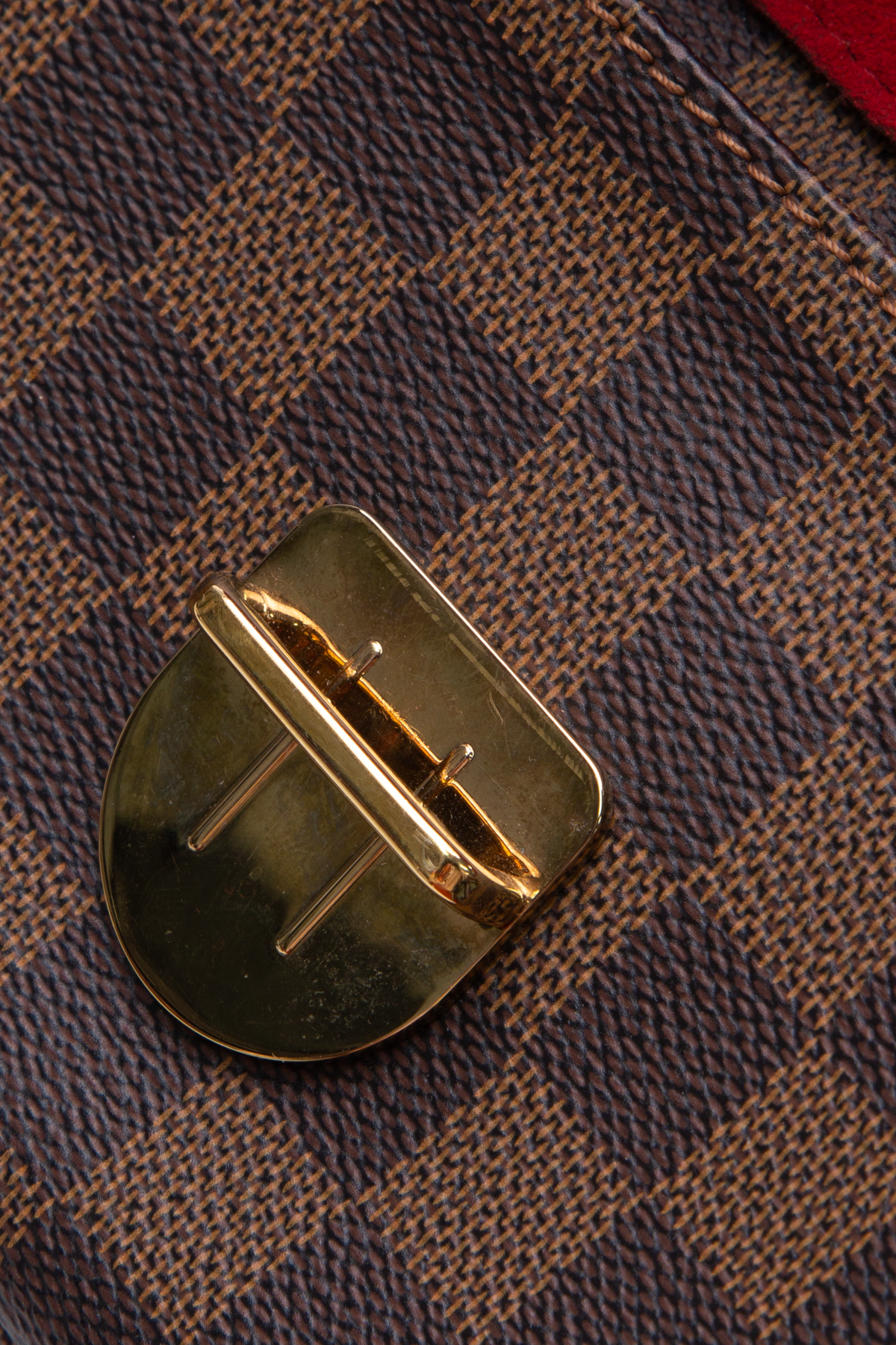 Louis Vuitton Box It Bracelet Damier Ebene 17 in Canvas with Brass