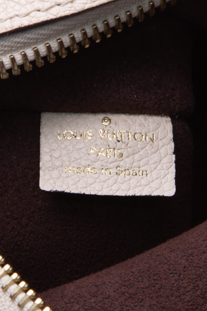 Louis Vuitton Cream Empreinte Neverfull Pouch