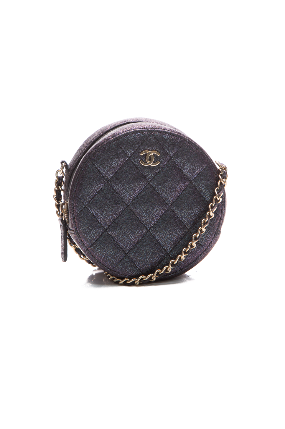 シャネル classic round chain mini cross bag ap0245 y33352 c3906