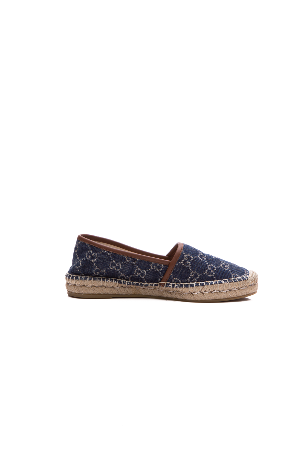 Gucci GG Denim Espadrille Wedges in Blue