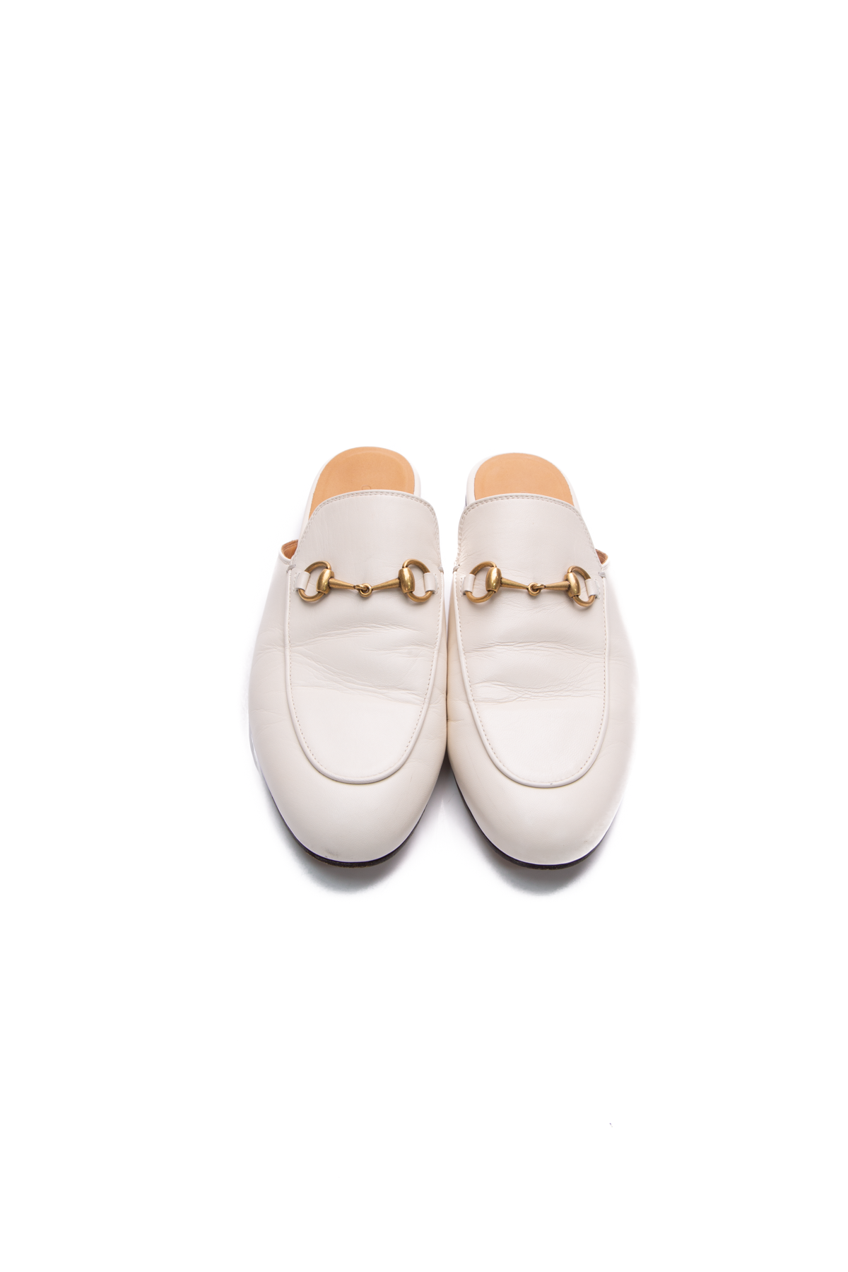 Gucci Ivory Princetown Mules- Size 38.5