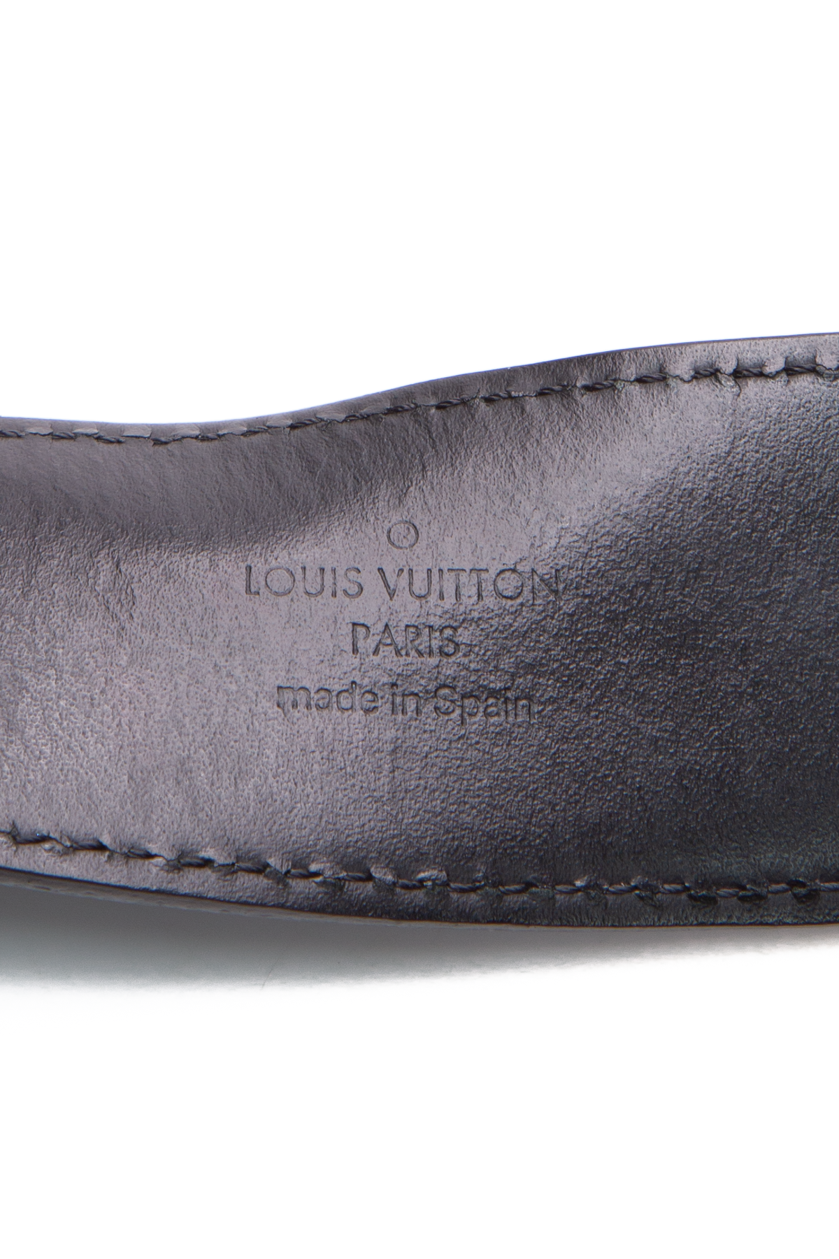 LV Initiales 40 mm Graphite Belt Size 95/38