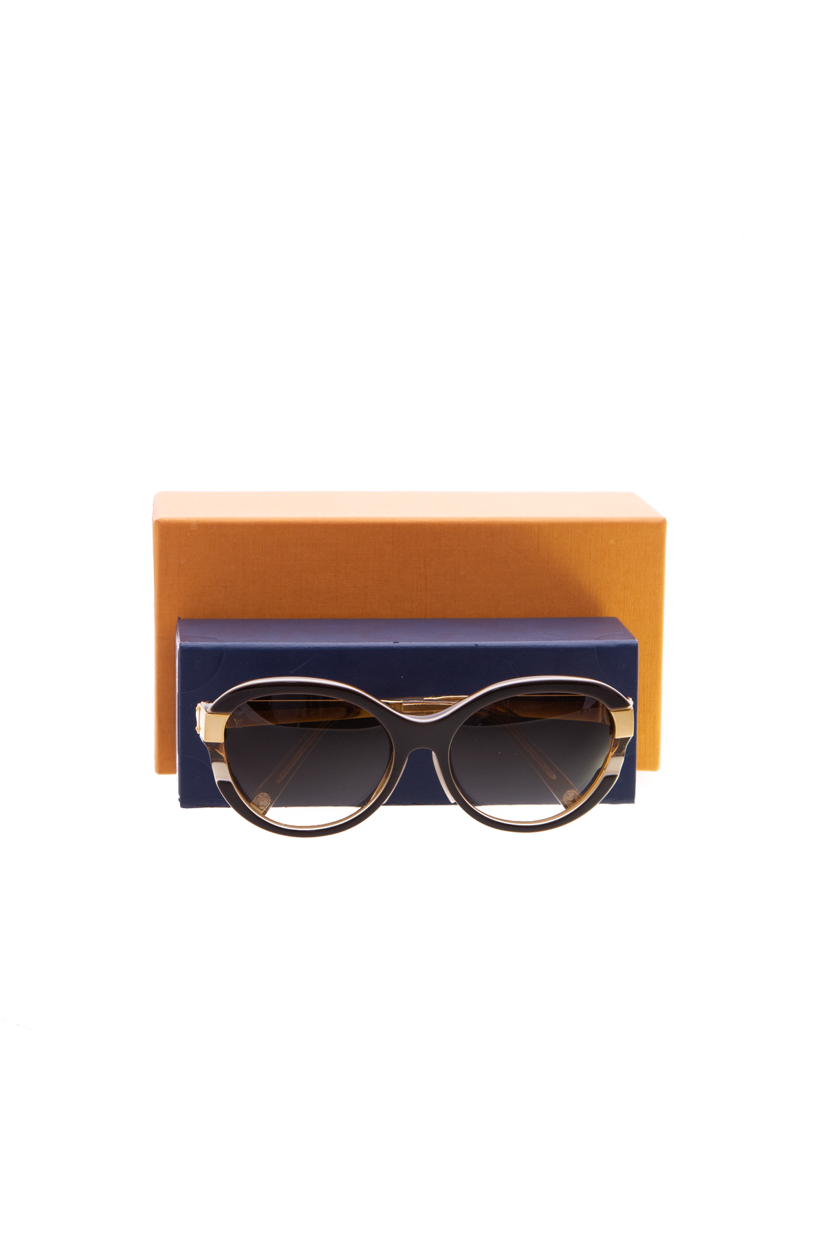LOUIS VUITTON Petit Soupcon Cat Eye Sunglasses Brown/Gold Z0487W-US