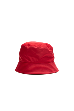 Prada Red Nylon Bucket Hat