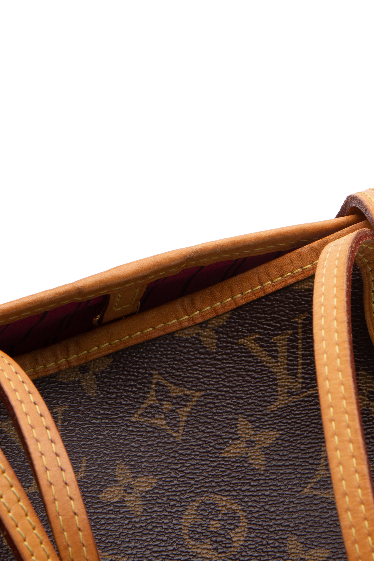 Louis Vuitton Neverfull Mm Weekender Brown Monogram Mini Lin Canvas Leather