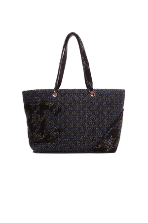 Chanel Cambon Tweed Large Tote Bag
