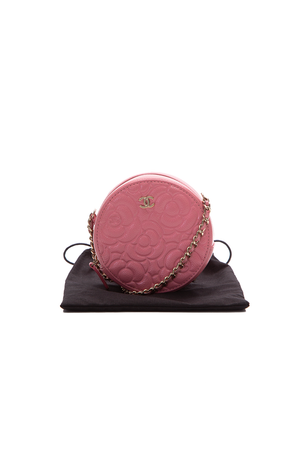 Round Camellia Chain Mini Bag