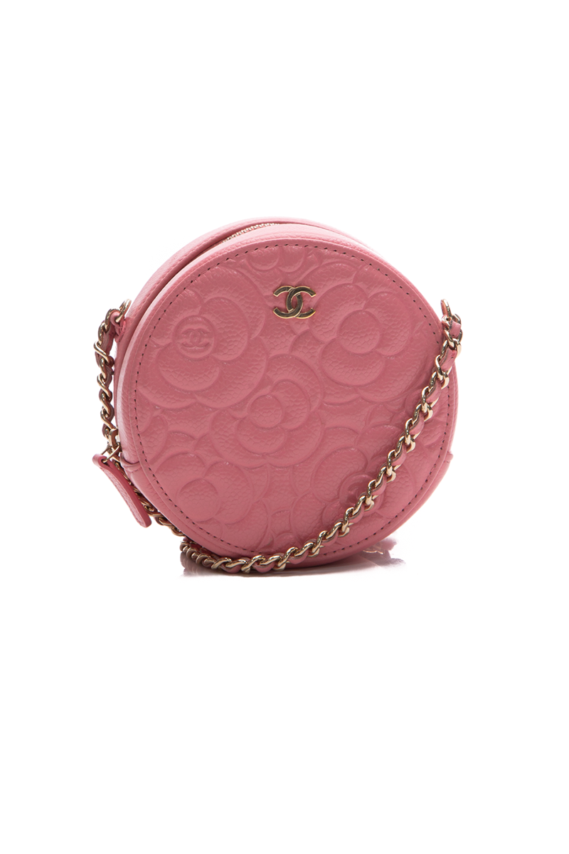 Chanel Round Camellia Chain Mini Bag - Couture USA Chanel Round Camellia Chain Mini Bag - Couture USA